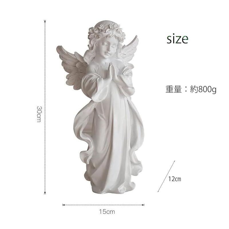 新品】 [bellarino] 天使 置物 高さ30cm 大型 オブジェ お祈り