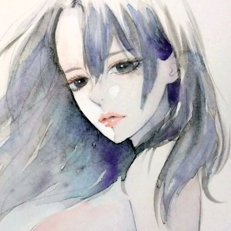 真作 手描きイラスト 肉筆原画 水彩画 裸婦画 ヌード 美人画