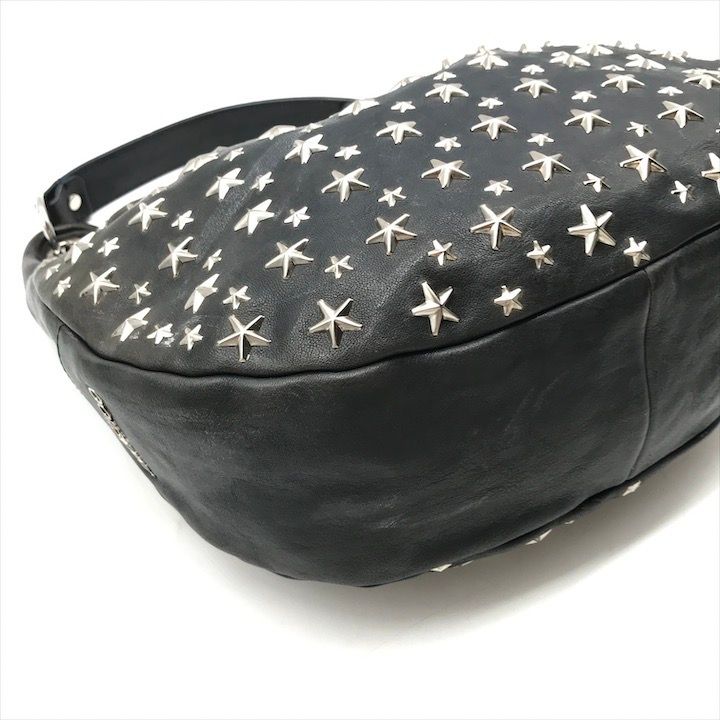 良品 JIMMY CHOO ジミーチュウ スタースタッズ レザー ワンショルダー