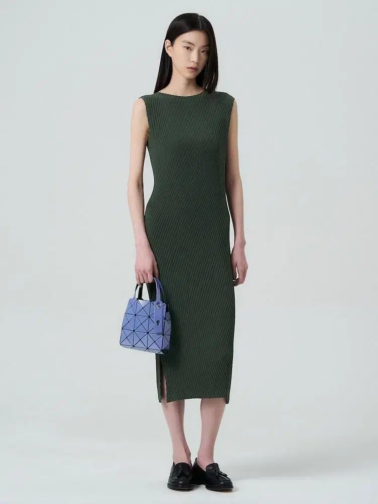 ISSEY MIYAKE ランバス ONE PIECE ダーク グリーン 2 サイズ