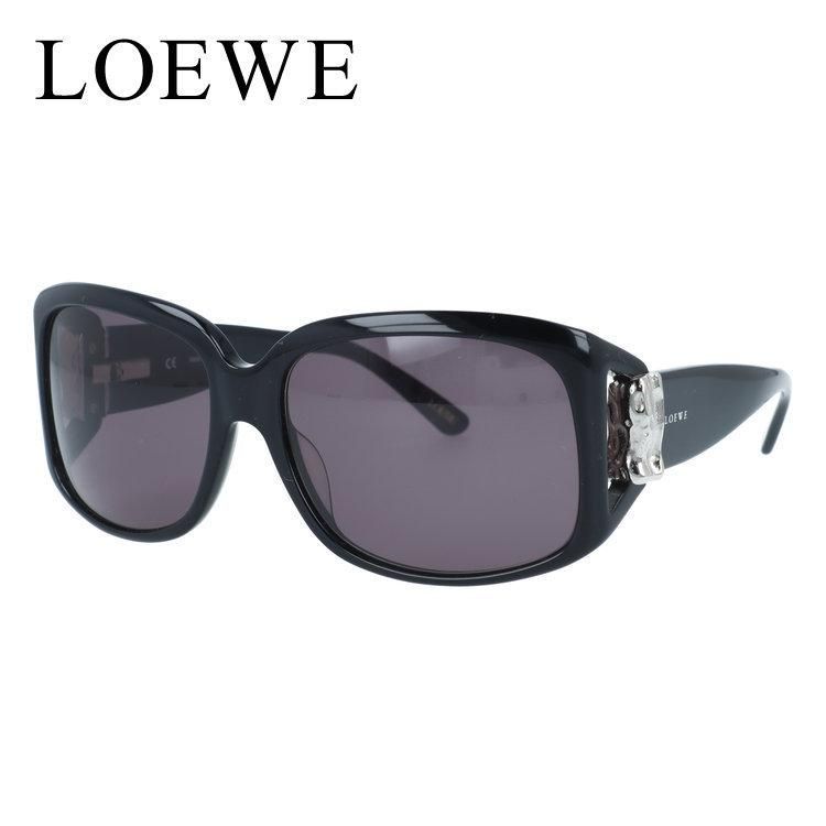 【訳あり】ロエベ サングラス アジアンフィット LOEWE SLW698M 0700 58サイズ スクエア型 ユニセックス メンズ レディース