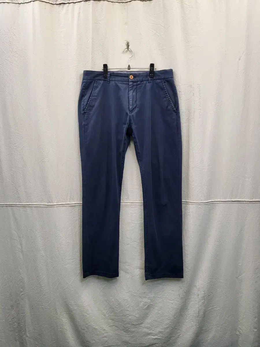 シリーズ ネイビー メンズ コットン パンツ