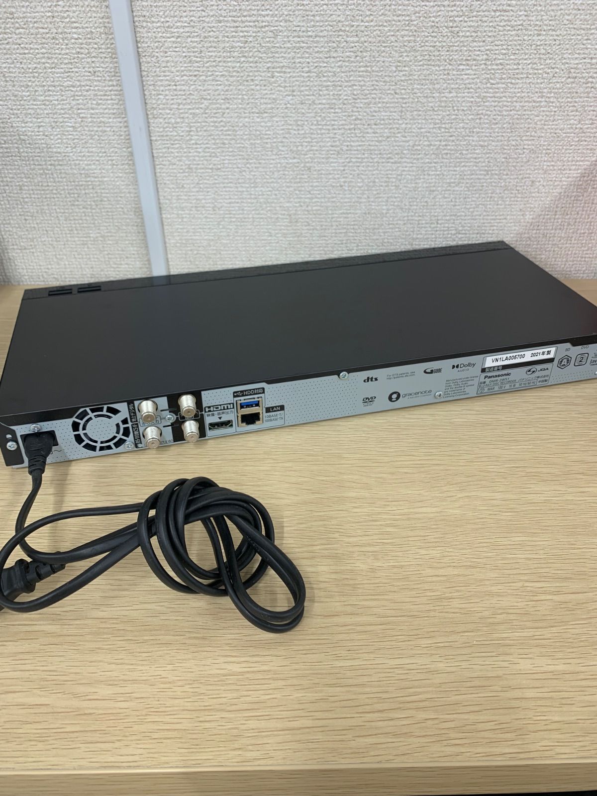 通電確認済み】Panasonic DMR-2W51 Blu-rayレコーダー 2021年製 通電確認済み】Panasonic DMR-2W51 Blu-rayレコーダー 2021年製
