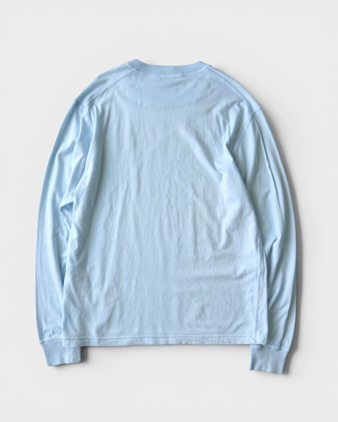 ストーン アイランド コンパスロゴ 長袖Tシャツ ロンT ライトブルー