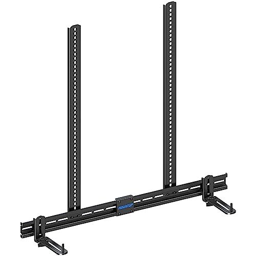 MOUNTUP サウンドバーマウントキット サウンドバー専用金具 耐荷重6.8kg サウンド取り付け金具 ブラケット スピーカーマウント テレビの上下に取り付け可能 ネジ類付き