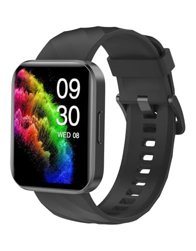 RUIMEN スマートウォッチ iPhone アンドロイド 対応 通話機能付き Smart Watch 1.85インチ大画面 レディース メンズ 腕時計 100+種類運動モード ゲーム 生理周期管理 Gmail/着信＆メッセージ通知 スマホ探す 天気予報 音楽