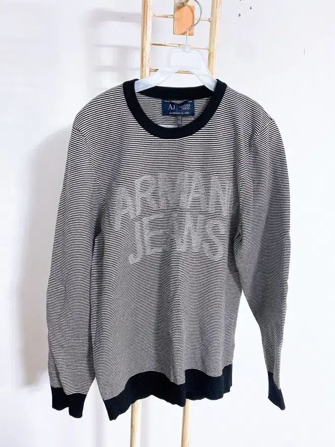 モンヴィンテージ(L) ARMANI アルマーニ ジーン レディース コットン ラウンド 長袖ニット