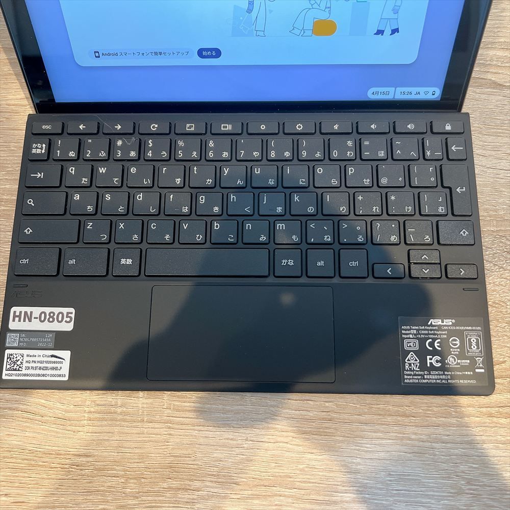 ジャンクPC】 ASUS Chromebook CM3000DVA-HT0019 ノートPC メモリ4GB