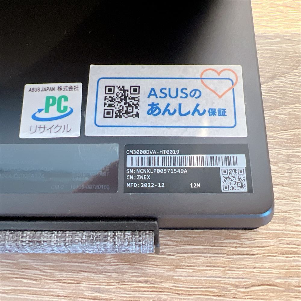 ASUS Chromebook CM3000DVA-HT0019 ジャンク ジャンクPC】 ASUS Chromebook CM3000DVA-HT0019 ノートPC メモリ4GB