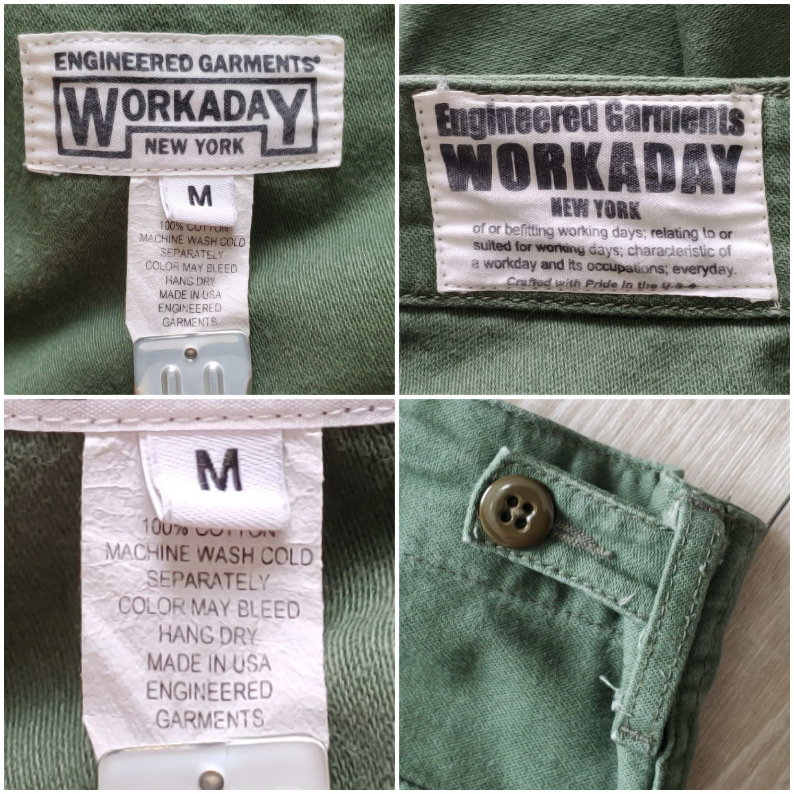 ENGINEERED GARMENTS エンジニアドガーメンツ□良品 USA製 WORKADAY