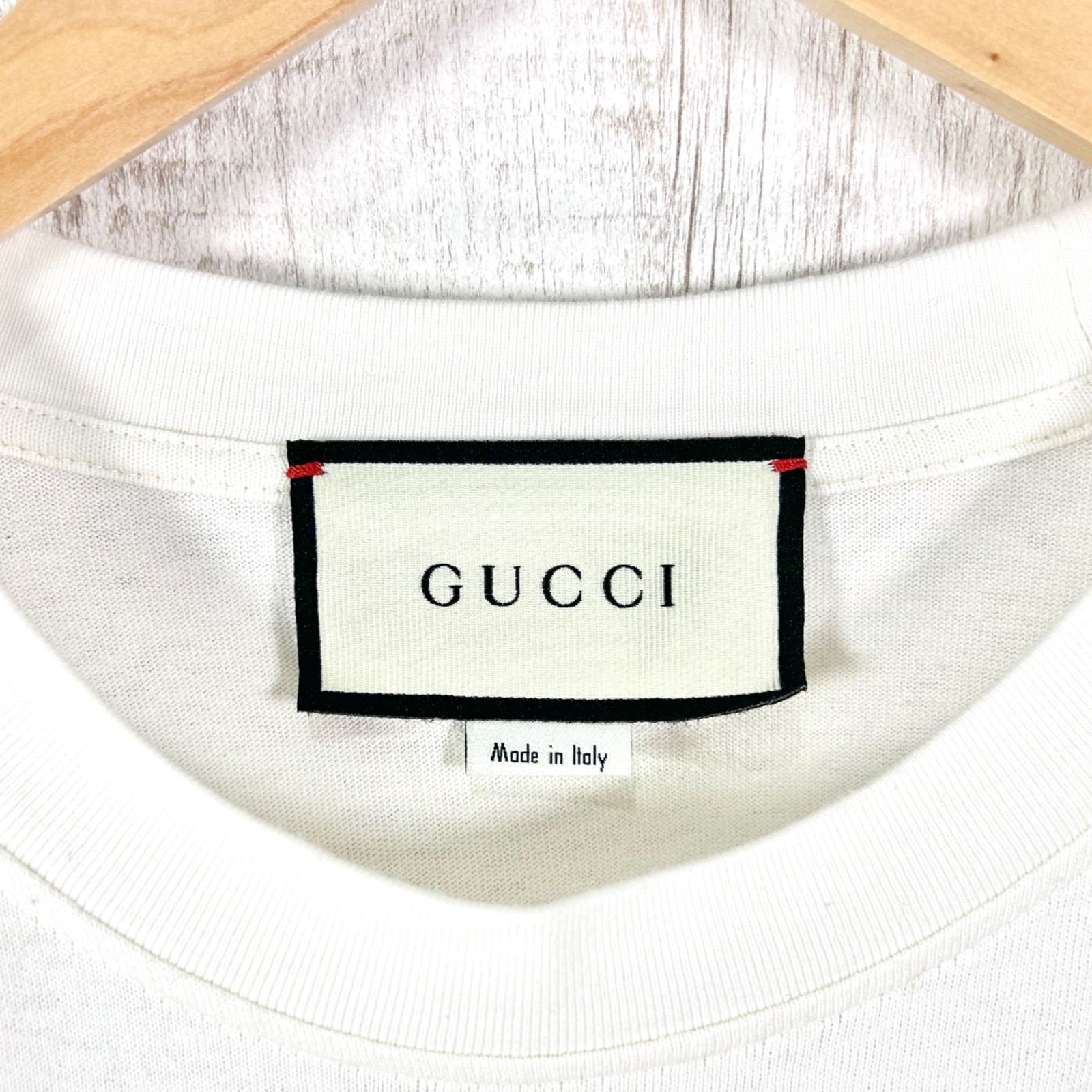 GUCCI グッチ Hawaii ハワイ ラメプリント Tシャツ ホワイト オーバー 