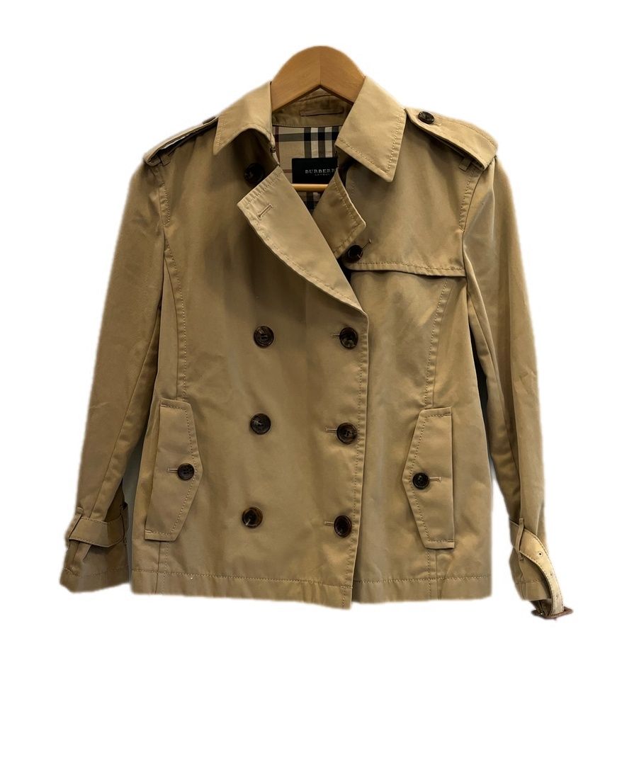 バーバリー Burberry ショートトレンチコート ライトアウター FC058-620-51 ジャケット ベージュ サイズ40 101LT-394