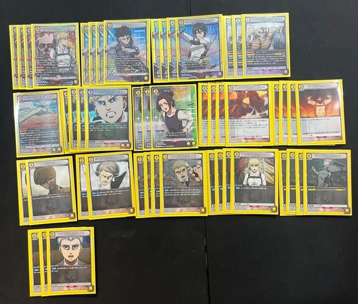 デッキ】進撃の巨人 黄 巨人討伐隊【UNIONARENA】 ユニアリ - メルカリ
