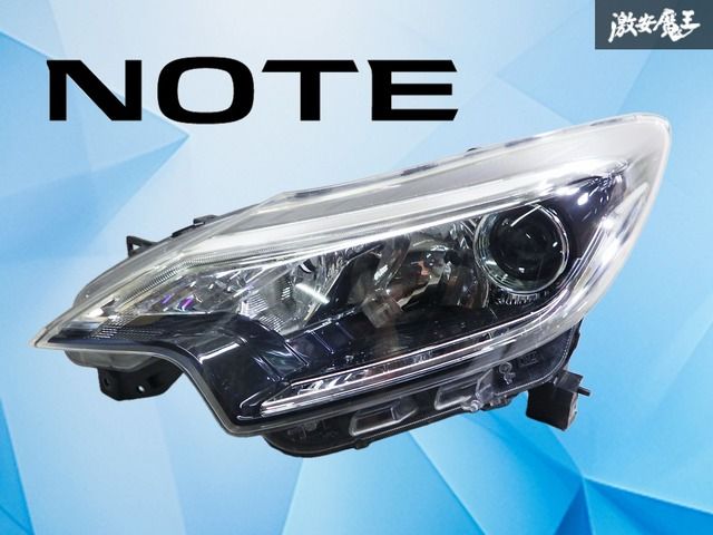 【LED点灯OK！】ノート 後期 E12 HE12 日産純正 LED ヘッドライト ヘッドランプ 左 左側 助手席側 ICHIKOH 1934 ノーマル 激安魔王
