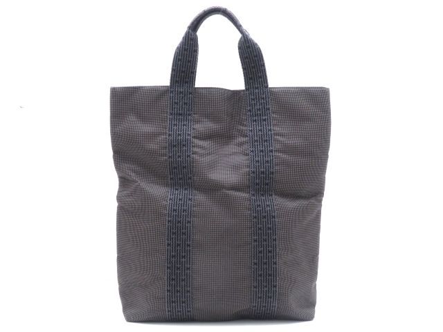 HERMES エルメス バッグ エールラインカバス グレー/SV ﾊﾞｯｸﾞ ハンドバッグ キャンバス グレー ユニセックス【中古】 16,237円