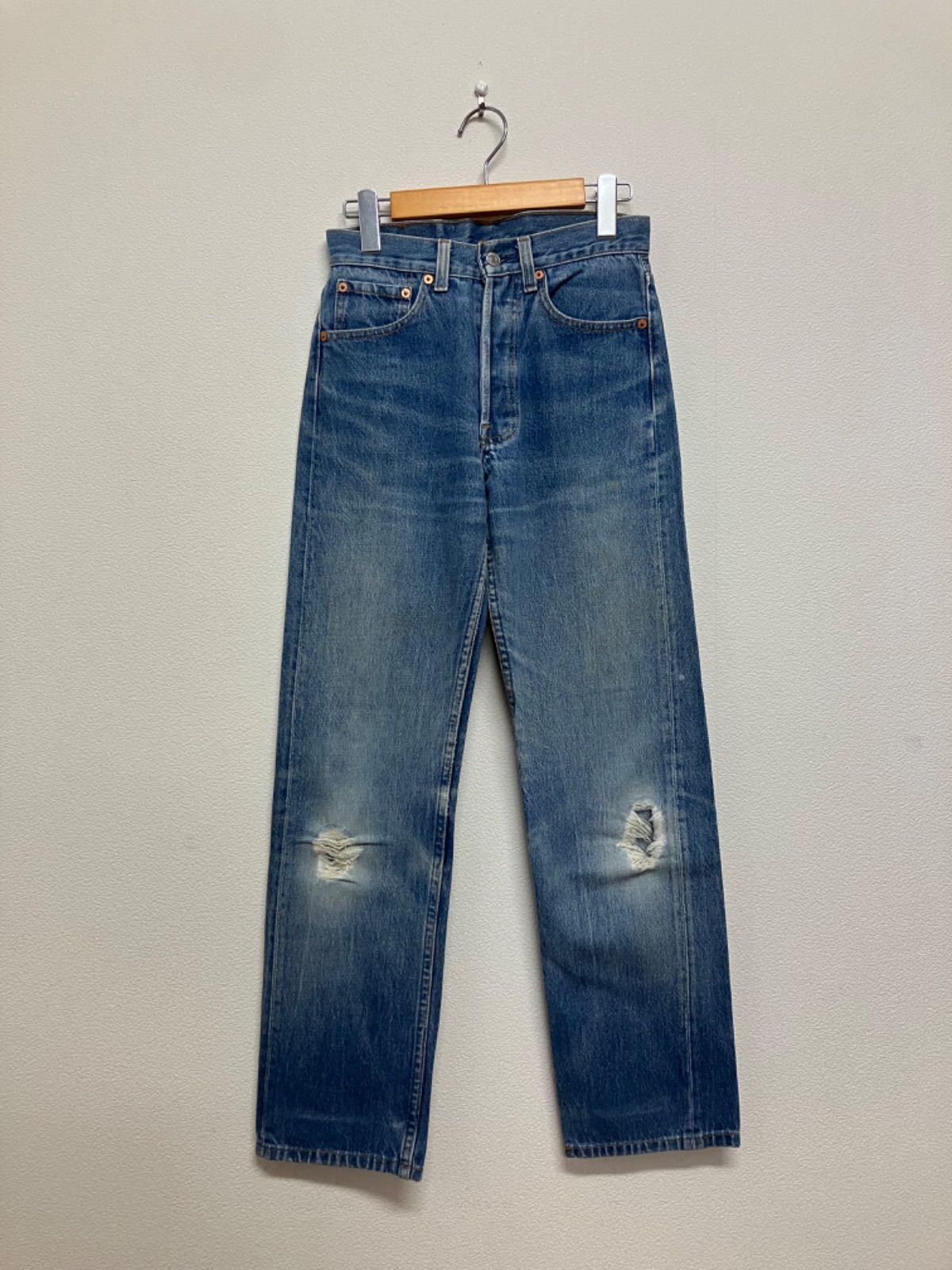 90s Levi's 501 デニム ジーンズ ストレート ダメージ ボトムス アメリカ製 9,088円