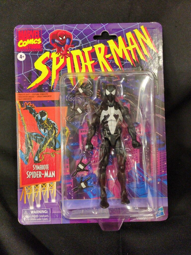 HASBRO (VINTAGE RETRO) SPIDER MAN SYMBIOTE SPIDER MAN 6インチ