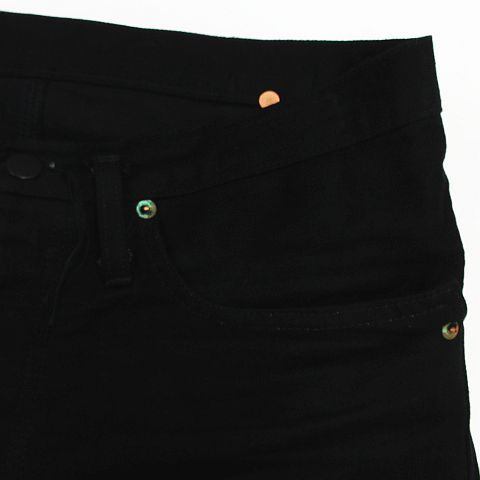 Minus マイナス ブーツカット フレア デニムパンツ ブラック メンズ 2 