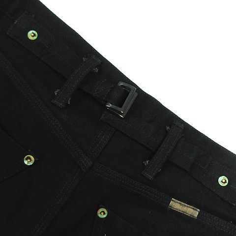 Minus マイナス ブーツカット フレア デニムパンツ ブラック メンズ 2 