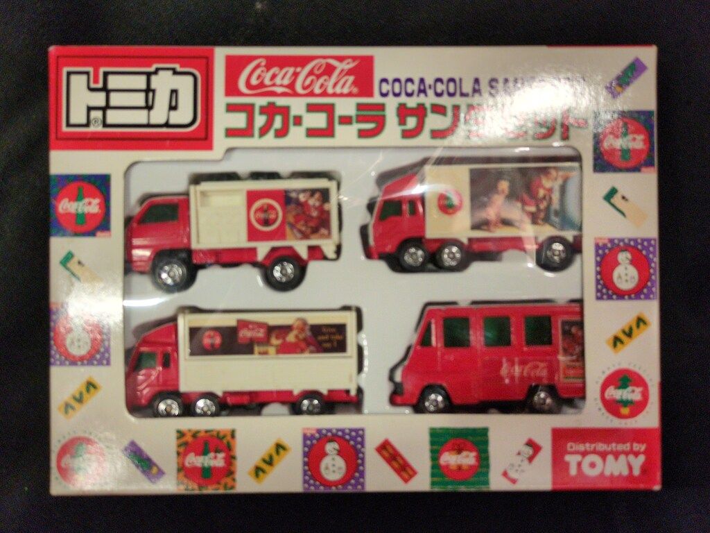 トミー トミカギフトセット/中国製 コカ・コーラ サンタセット(4台入り