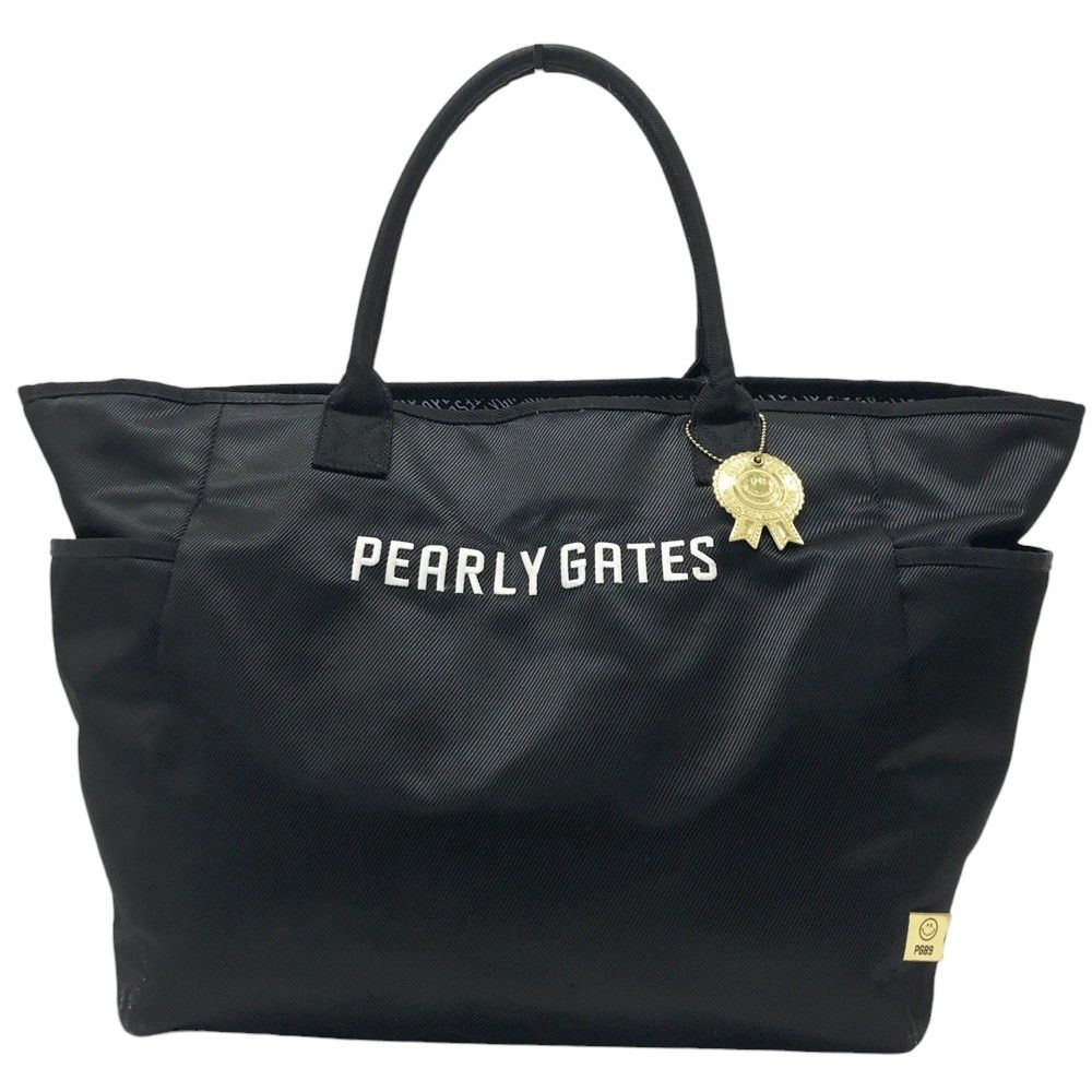 PEARLY GATES パーリーゲイツ ロッカーバッグ トートバッグ ニコちゃん ブラック系 [240101686153] ゴルフウェア ストスト