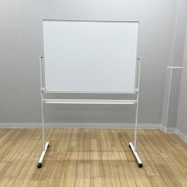 ホワイトボード 脚付き 両面式 移動式 プラス ホワイト