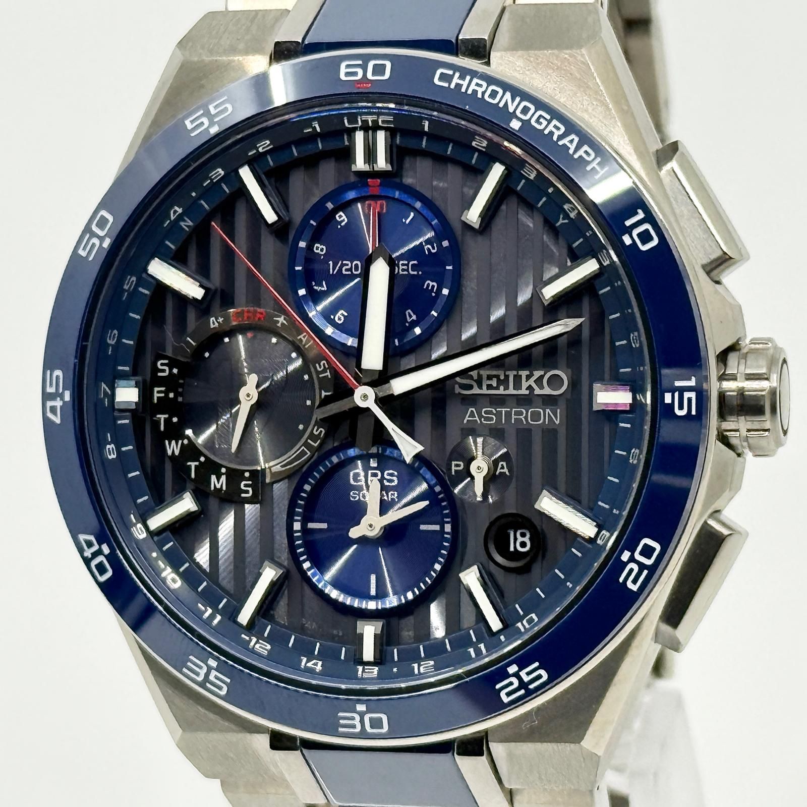 SEIKO セイコー ASTRON アストロンネクスター　大谷翔平モデル5X83-0AF0 SBXC165 グレー ソーラー電波 メンズ 腕時計 稼働品