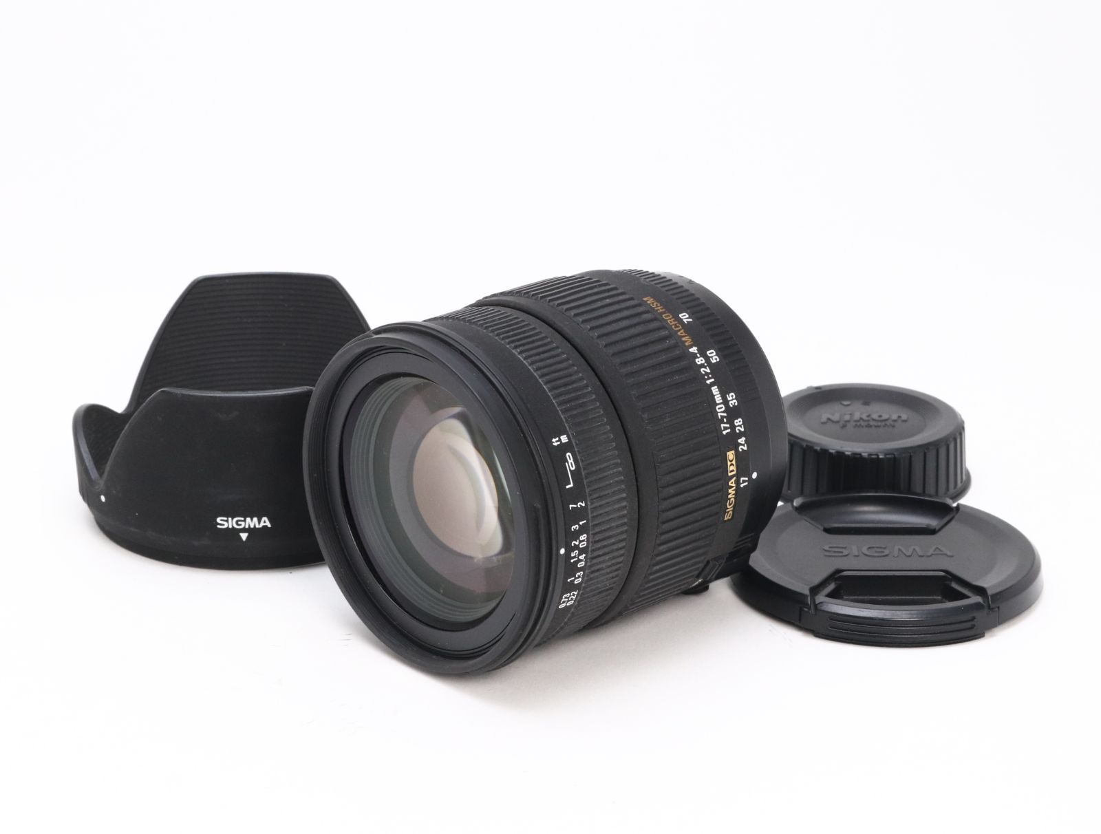 C (やや難あり) SIGMA シグマ 17-70mm F2.8-4 DC MACRO OS HSM ニコン用 返品不可 55-149
