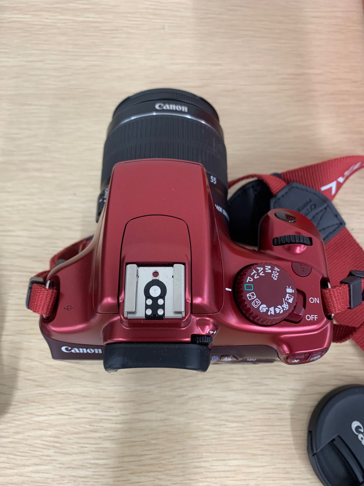 ジャンク品】Canon EOS Kiss X50 レッド レンズキット【カメラ1】【5