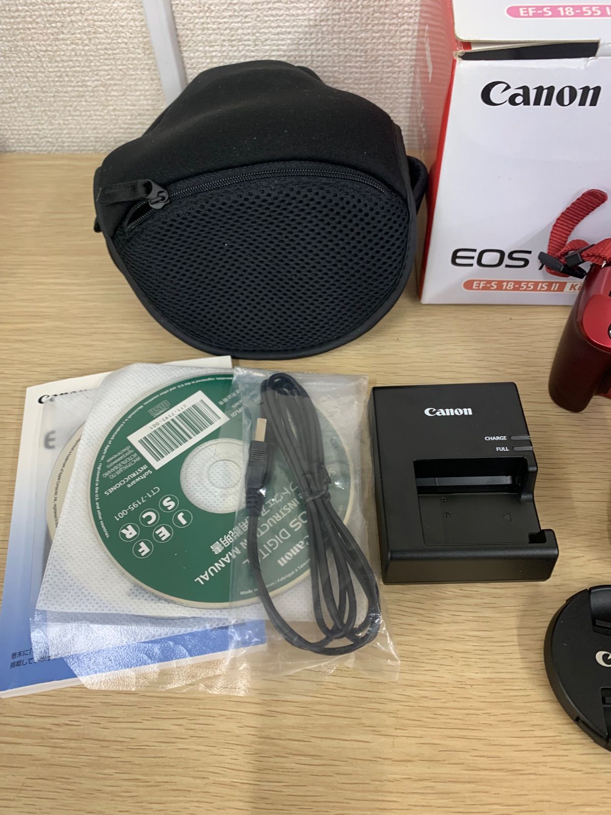 ジャンク品】Canon EOS Kiss X50 レッド レンズキット【カメラ1】【5 ジャンク品】Canon EOS Kiss X50 レッド レンズキット【カメラ1】【5