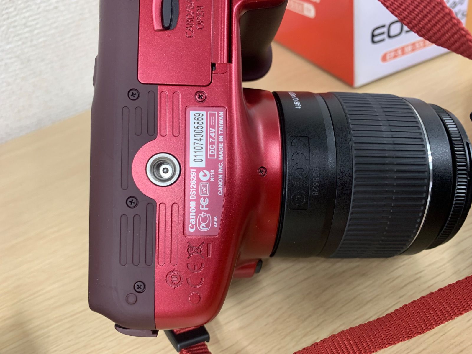 〈ジャンク品〉Canon EOS Kiss X50 ジャンク品】Canon EOS Kiss X50 レッド レンズキット【カメラ1】【5