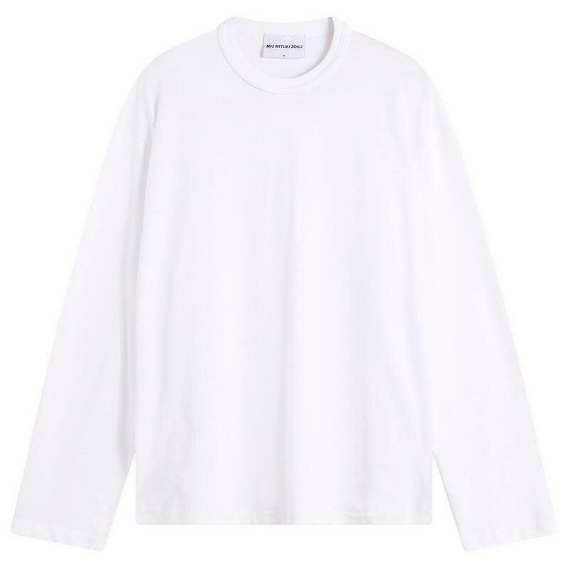 エムケーアイ メンズ トップス シャツ MKI 220 Gsm Slub Long Sleeve White ホワイト 12,395円