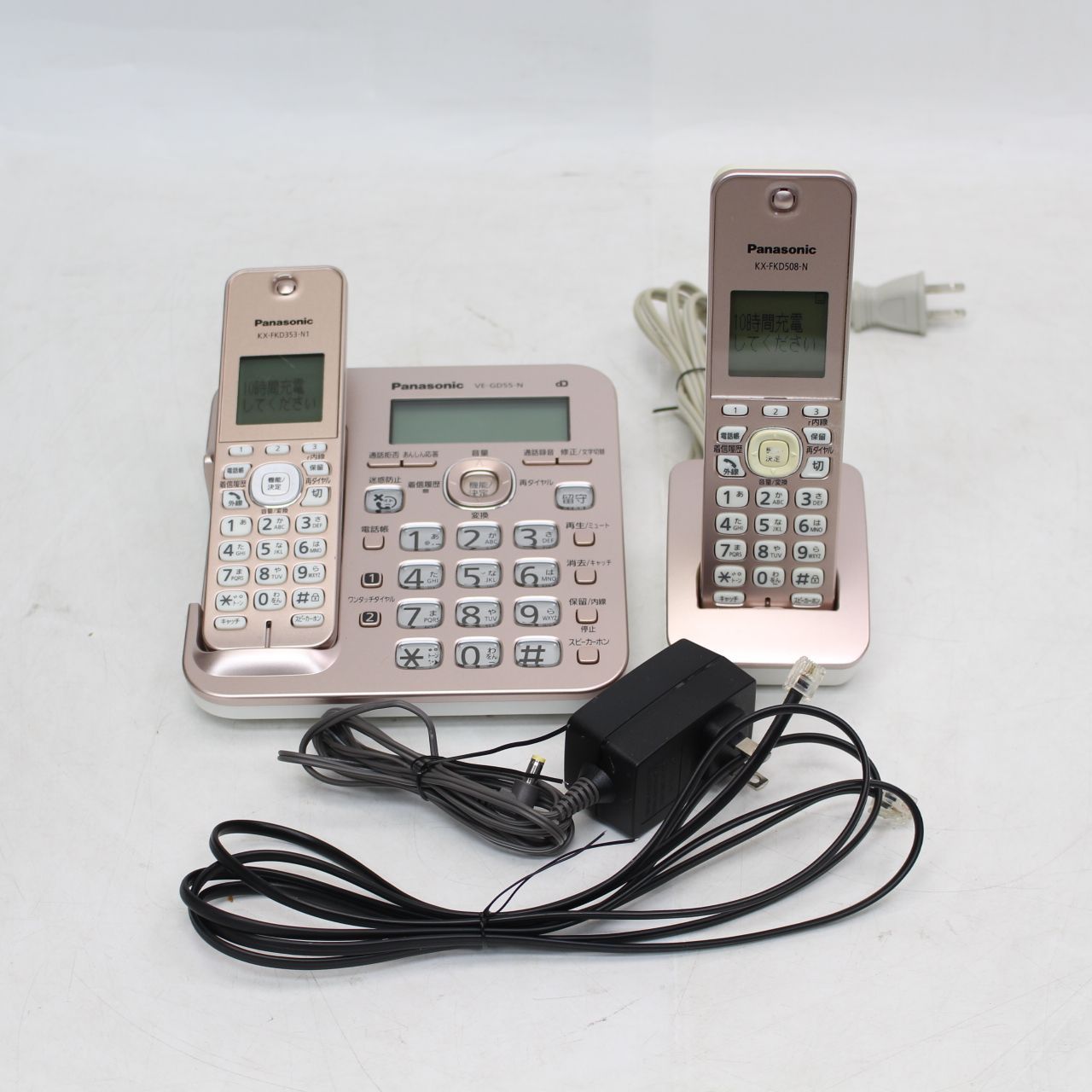 613)Panasonic コードレス電話 VE-GD55DL-N ピンクゴールド - メルカリ
