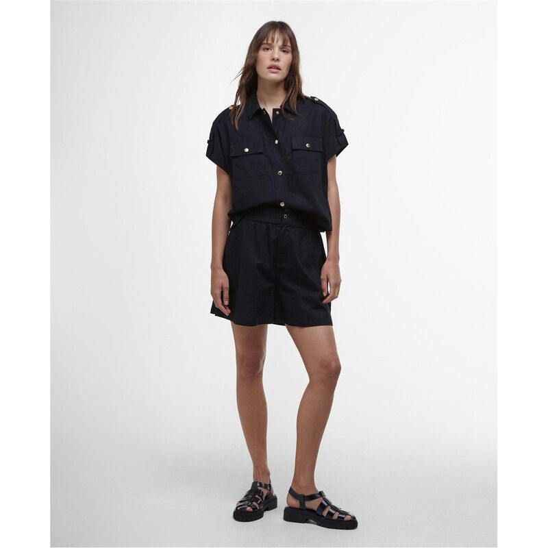 バブアー レディース ボトムス ハーフパンツ・ショーツ ショートパンツ Barbour International Pryia Shorts Black ブラック
