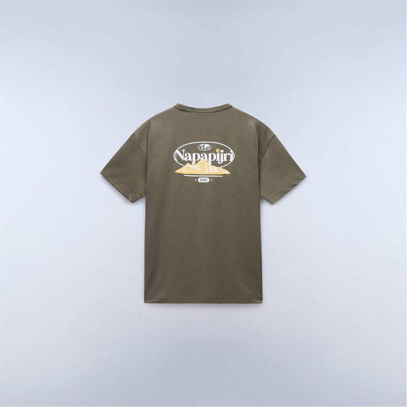 ナパピリ メンズ トップス Tシャツ グラフィック Napapijri Graphic Tshirt Mens Green G0A グリーン