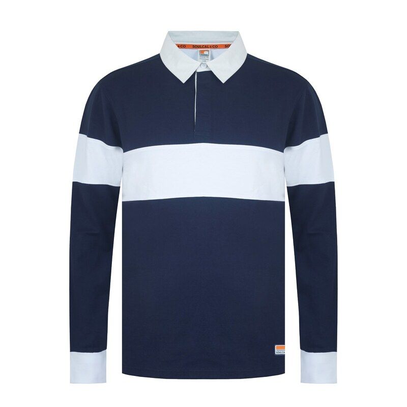 ソウルカル メンズ トップス ポロシャツ SoulCal Rugby Polo Sn53 Navy ネイビー