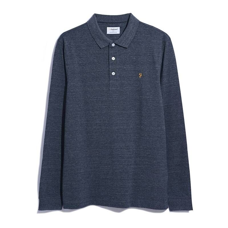 ファーラー メンズ トップス ポロシャツ Farah Blns Ls Polo Sn99 Farah Grey グレー