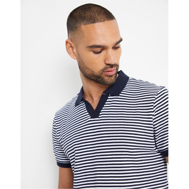 スリードベア メンズ トップス ポロシャツ Threadbare Polo Domino Sn99 Navy ネイビー