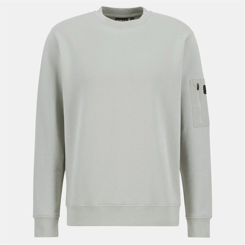 バブアー メンズ アウター パーカー・スウェット スウェット シャツ Barbour International Grip Sweatshirt Min Grey GY33 グレー