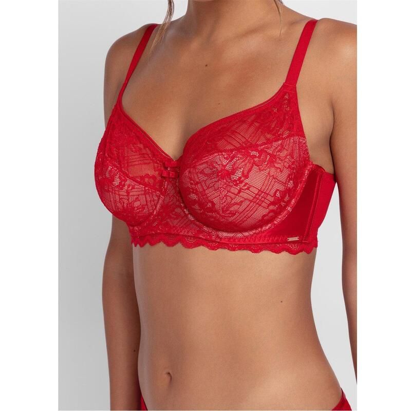 ドリーナ レディース アンダーウェア ブラジャー Dorina Hasina NonPadded Bra Red レッド
