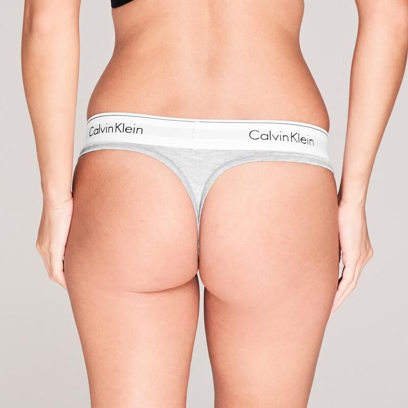 カルバンクライン レディース アンダーウェア パンツ Calvin Klein Thong Grey Hthr グレー