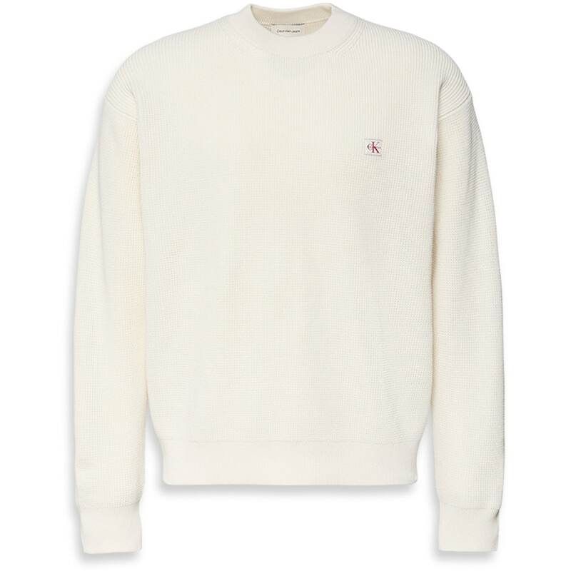 カルバンクライン メンズ アウター ニット・セーター Calvin Klein Jeans CKJ Waffle Jumper Sn54 Tofu