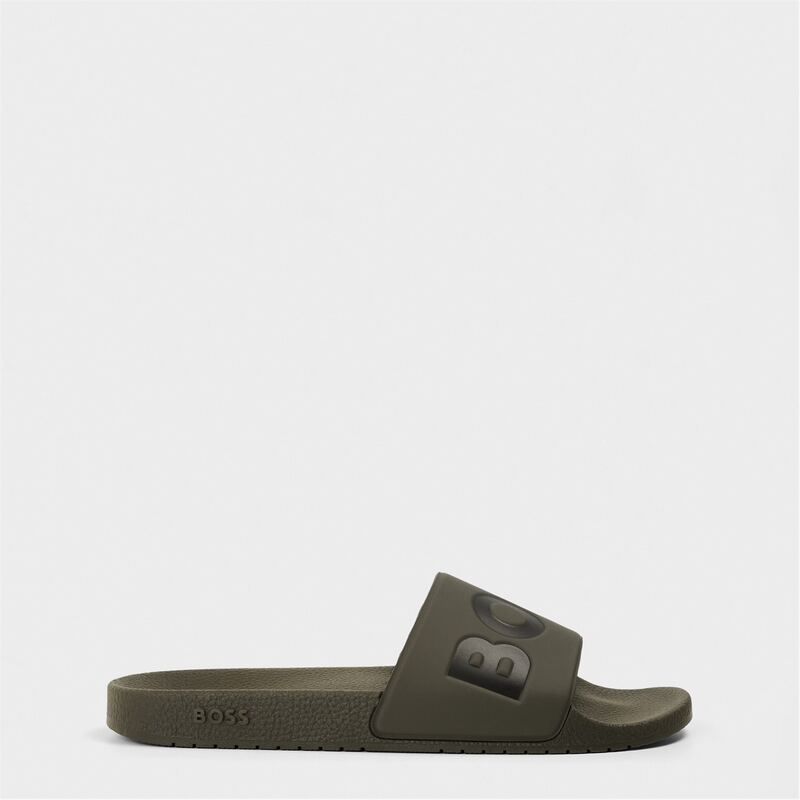 ボス メンズ シューズ サンダル Boss Aryeh Sliders KhakiBlack 341 ブラック