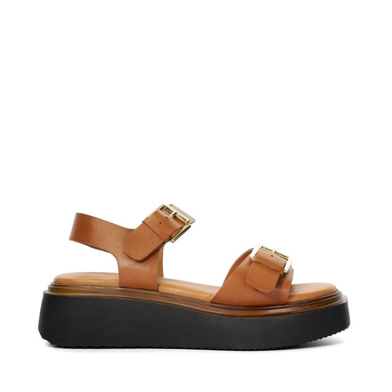 デューンロンドン レディース シューズ サンダル ダウン Dune London Lowdown Sandal Tan タン