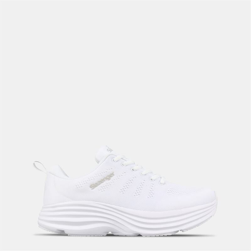 スラセンジャー メンズ シューズ スニーカー メッシュ Slazenger Mesh Trainers Mens WhiteWhite ホワイト