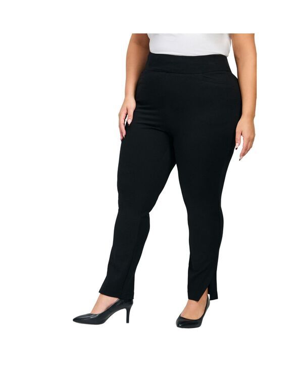 アベニュー レディース ボトムス カジュアルパンツ AVENUE Womens Eva Split Detail Ponte Pant Black ブラック