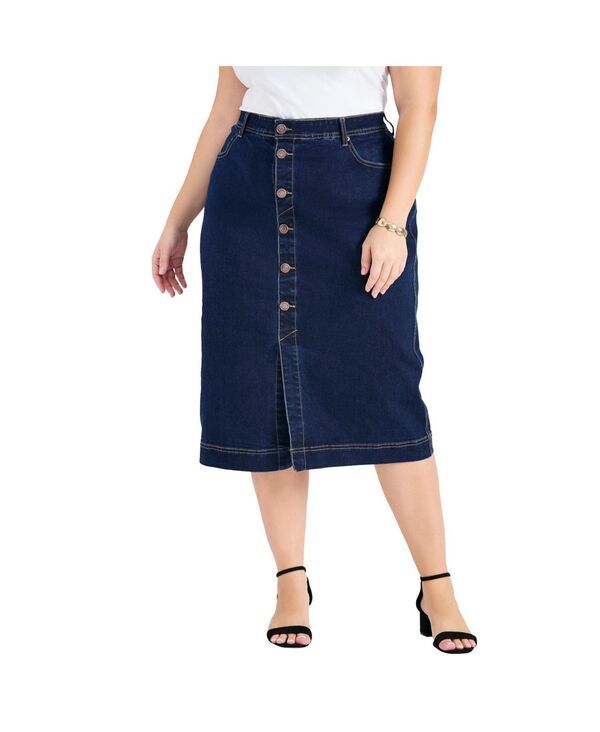 アベニュー レディース ボトムス スカート デニム AVENUE Womens Billy Denim Skirt Dark wash デニム
