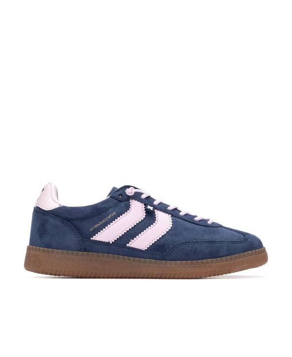キシタイ レディース シューズ スニーカー スエード Womens Suede Casual Sneakers By XTI Navy ネイビー
