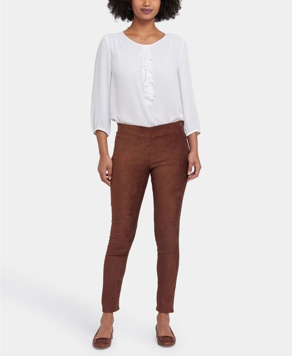 エヌワイディージェイ レディース ボトムス カジュアルパンツ プチ パンツ NYDJ Petite Basic Pull On Legging Pants Coffee Bean コーヒー 14,220円
