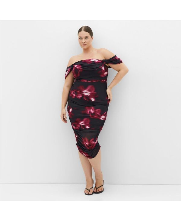 シティーシック レディース トップス ワンピース プリント CITY CHIC Womens Jazmin Print Dress Cherry floral 13,831円